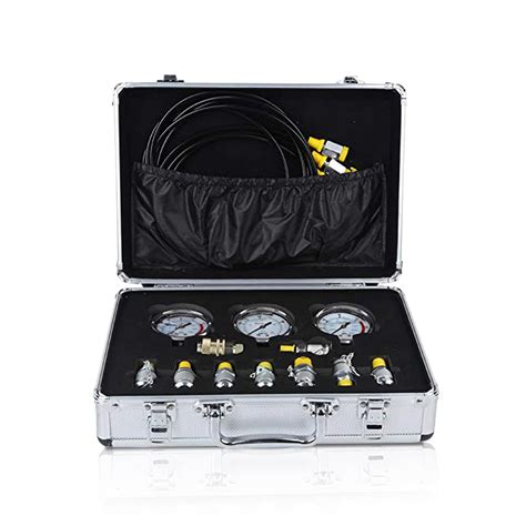 Buy YUXINCAI Hydraulic Pressure Gauge Test Kit, Digital Hydraulic Gauge ...