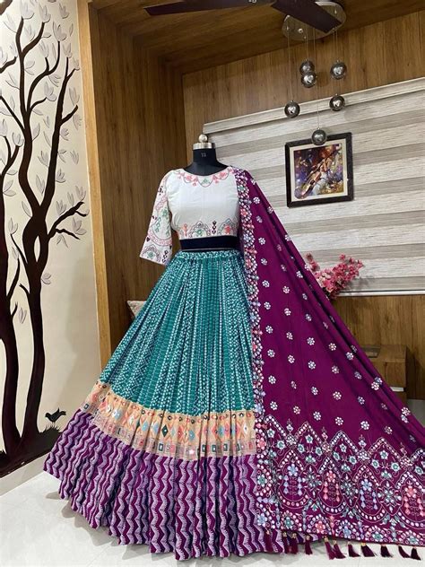 Muslin Cotton Digital Print Work Chaniya Choli Dress (Stitched ...