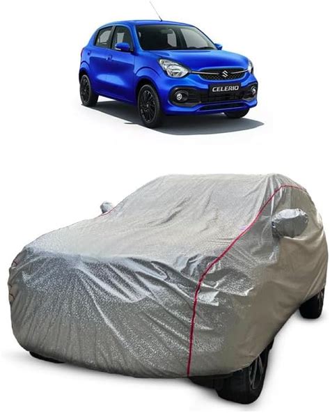 Carigiri Waterproof Metallic Silver Car Body Cover for Maruti Suzuki ...