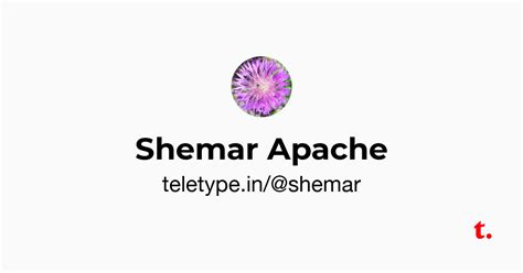Shemar Apache — Teletype