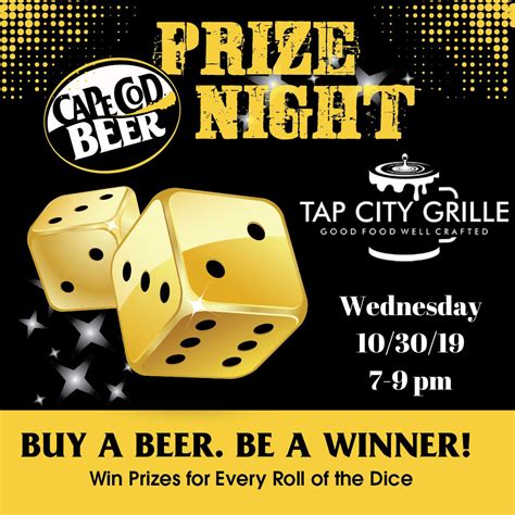Prize Night at Tap City Grille - Cape Cod Beer