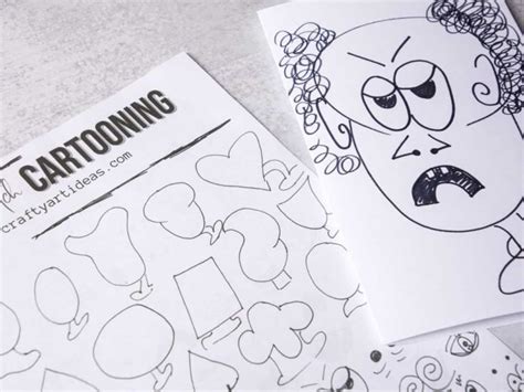 Cartoon Drawing Step-By-Step For Kids (With Free Guide) - Crafty Art Ideas