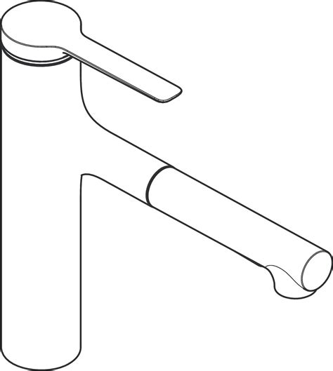 hansgrohe Kitchen mixers: Zesis M33, Single lever kitchen mixer 160 ...