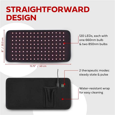 Buy Exerscribe Red Light Therapy Body Wrap - RedTonic LED Infrared ...