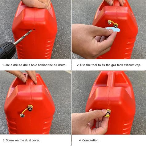 Buy Gas Can Vent Caps, 8 Pack Upgrade Gas Tank Exhaust Caps Kit,Tank ...