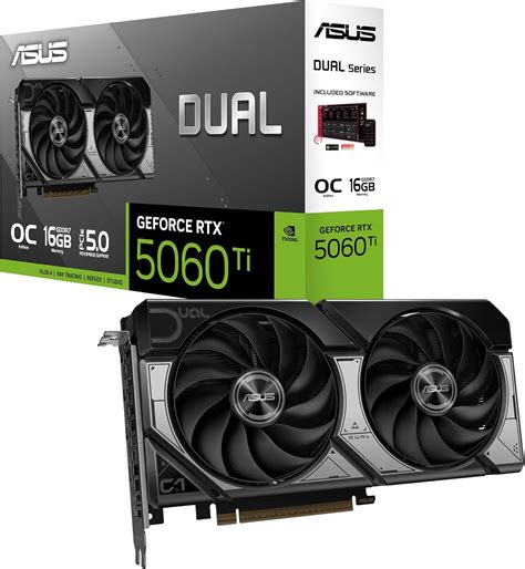 ASUS NVIDIA GeForce RTX 5060 Ti DUAL OC 16GB Blackwell Graphics Card ...