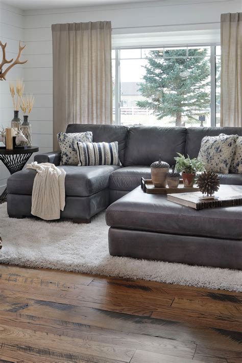 Dark Grey Living Room Sectional at Richard Brundage blog