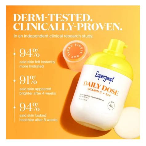 Daily Dose Vitamin C + SPF 40 Sunscreen Serum PA+ SUPERGOOP! | Make Import