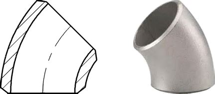 ASME B16.9 45 Deg Elbow, Buttweld Elbow 45 Sch 40, SS 45 Degree Elbow