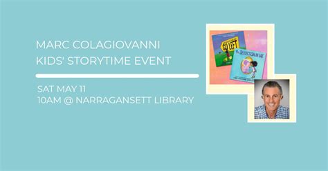 Marc Colagiovanni Kids Storytime Event, Maury Loontjens Memorial ...