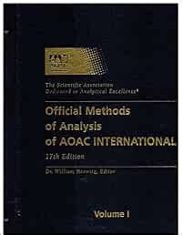 Buy Official Methods of Analysis of Aoac International (OFFICIAL ...