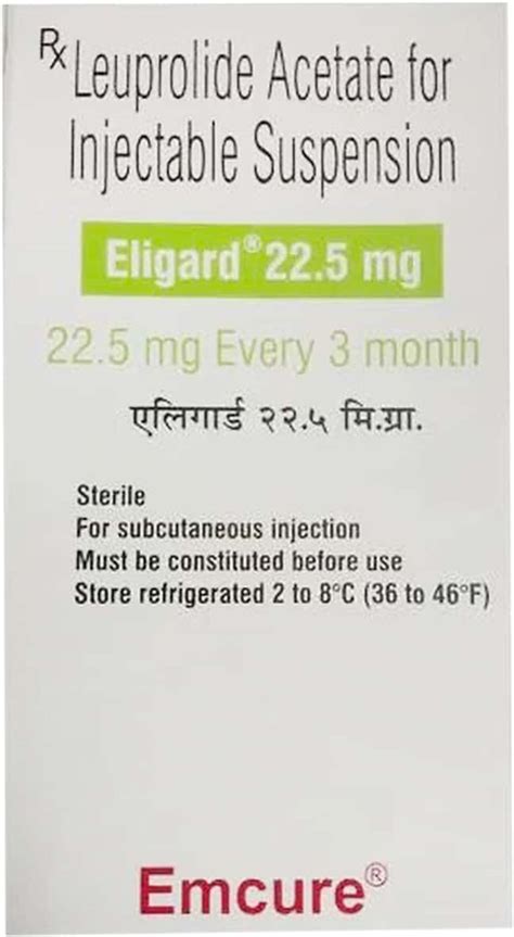 Eligard 22.5 MG Powder For Injection (1): Uses, Side Effects, Price ...