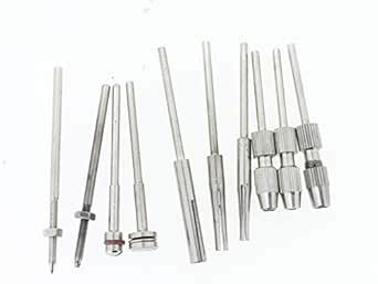 SWISSO Branded Silver Steel Split Cylinder Mandrels Straight, Tappered ...