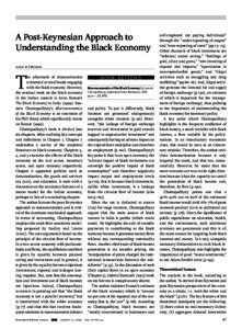 A post-Keynesian approach to understanding the black economy - ePrints@APU