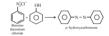Azo dye is prepared by the coupling of phenol and