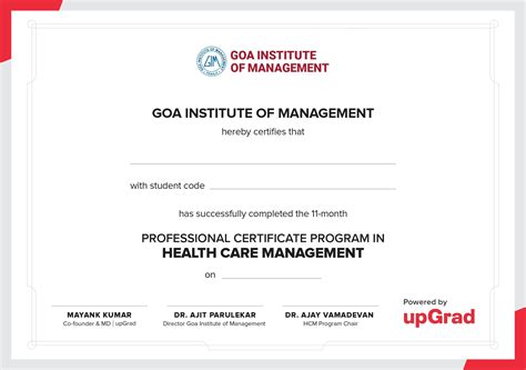 What Is A Healthcare Management Certificate at Willard Nolen blog