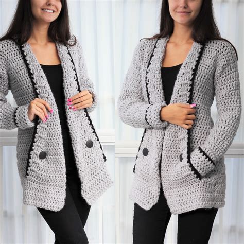Buy Crochet Pattern patron Crochet-mia Crochet Cardigan PDF Online in ...