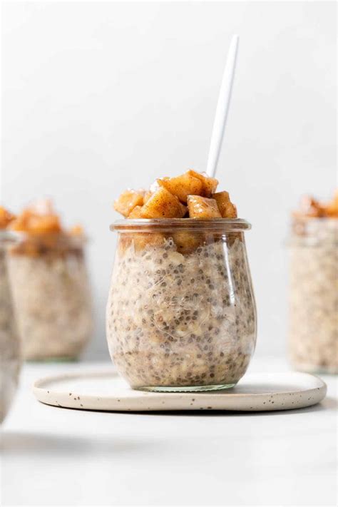 Apple Cinnamon Overnight Oats - Carmy - Easy Healthy-ish Recipes