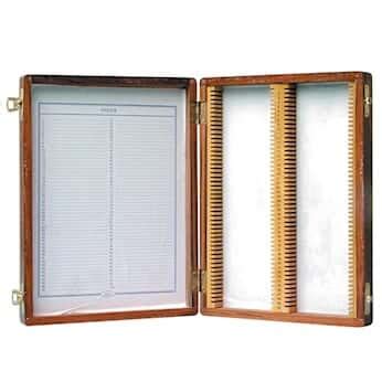 Cole-Parmer Microscope Slide Storage Box, Wooden, Holds 100 Slides from ...