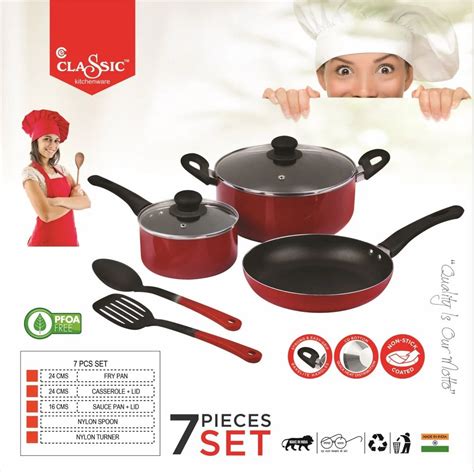 Cookware Set - Nonstick Cookware Set, 7 Piece Set For Restaurant ...