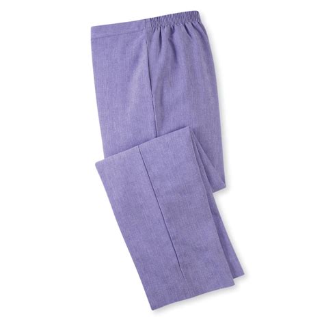 Alfred Dunner Washable Flat Front Look-of-Linen Pants - Casual ...
