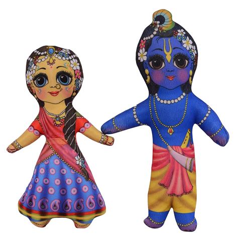 Buy Shree Sai Kirpa Radha Krishna JI - 7 inch (Multicolor) Soft Toy and ...