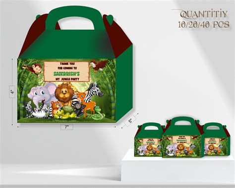 Jungle theme Goodie Return Gift Boxes | Party Supplies India