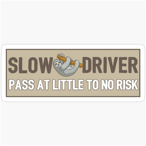 Kira Slow Driver P At Little To No Risk Funny Bumper Sticker Waterproof Sticker for Water ...