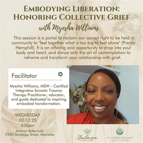 Embodying Liberation: Honoring Collective Grief with Myesha Williams ...