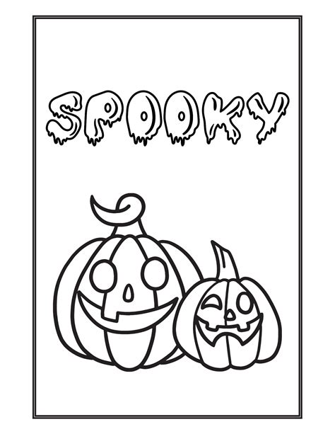 Easy Halloween Coloring Pages Printable