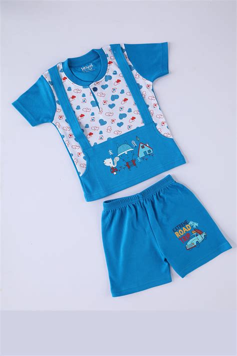 Selvas Infants Unisex Half Sleeve Top With Shorts 8025 – selvas-kids-wears