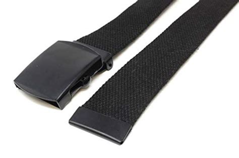 Buy Canvas Web Belt Military Style with Black Buckle and Tip 56" Long ...