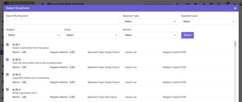 How to add question on particular exam? - Smart School : School ...