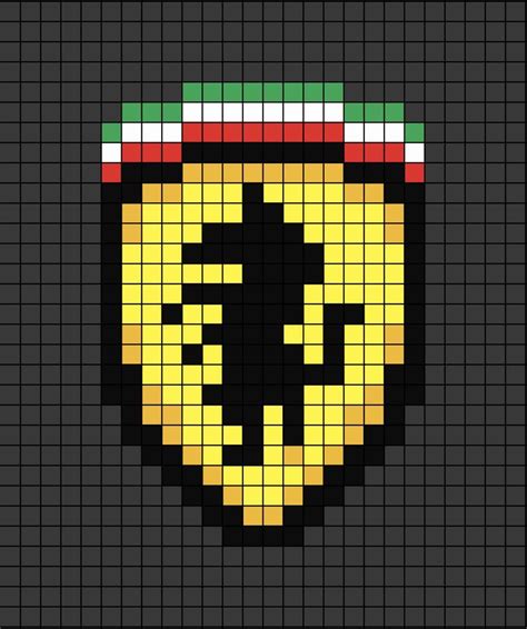 Ferrari Logo Pixel Art