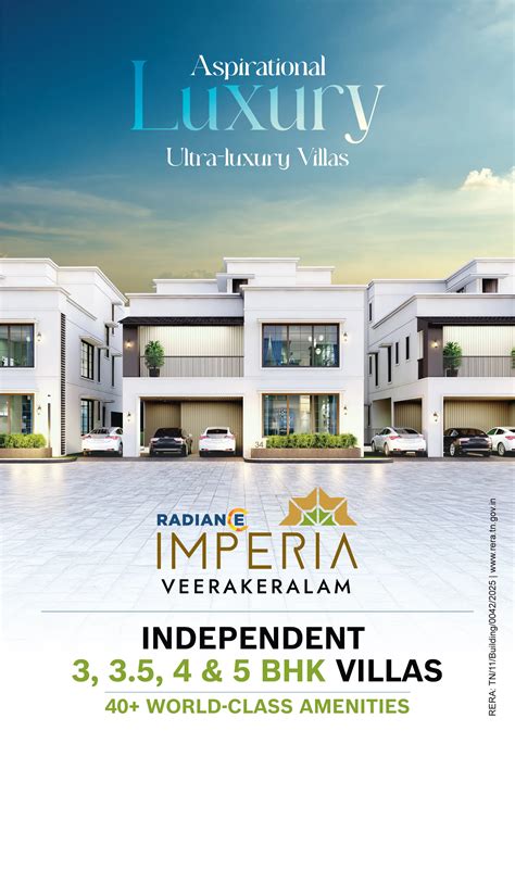 Radiance Realty - Enduring Trust Premium Apartments & Plots in Chennai ...