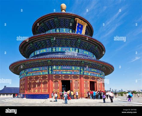 Tian Tan, Temple of Heaven, Qinian Dian temple, Beijing, PRC, People's ...