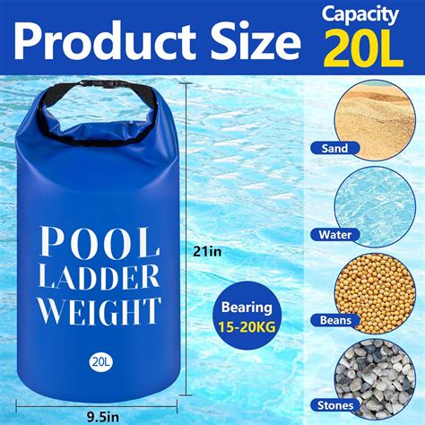 Snapklik.com : 20L 500D PVC Swimming Pool Ladder Weights- 2 Pcs ...