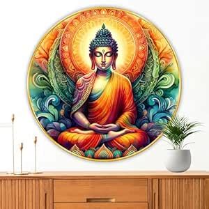 Livin'luxe paintings Buddha modern art Premium Sparkle lamination ...