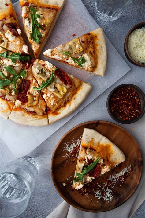 Goat Cheese Pizza Recipe with Artichokes - Marathons & Motivation