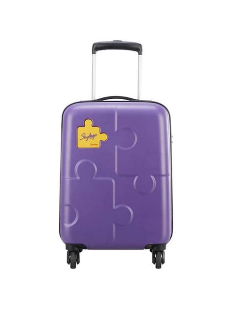 Skybags Purple Textured Hard Small Trolley Bag - 35 cm - Price History