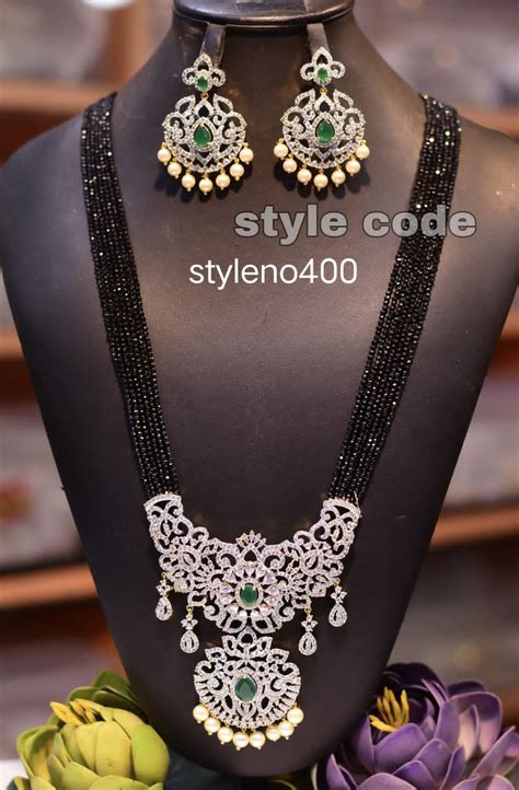 Black Beads Collection 2022 April 24 - Indian Jewelry Designs