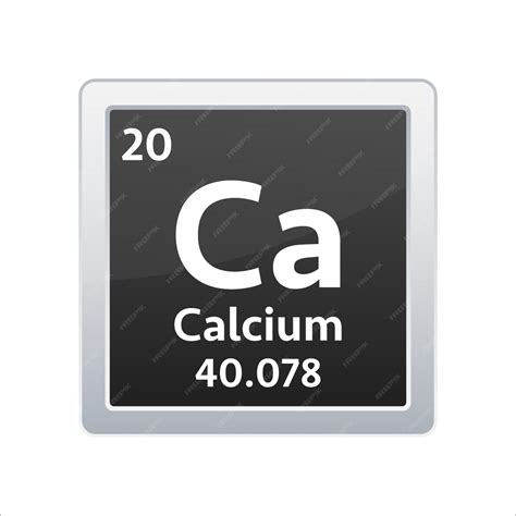 Premium Vector | Calcium symbol chemical element of the periodic table vector stock illustration