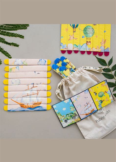 Get Puzzle Sticks - Transport (24 Sticks) at ₹ 1100 | LBB Shop