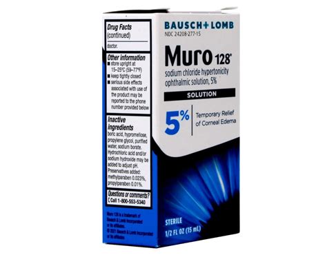MURO 128 5% Solution 15mL - Effective Relief for Eye Irritation | Buy Now with Express ...