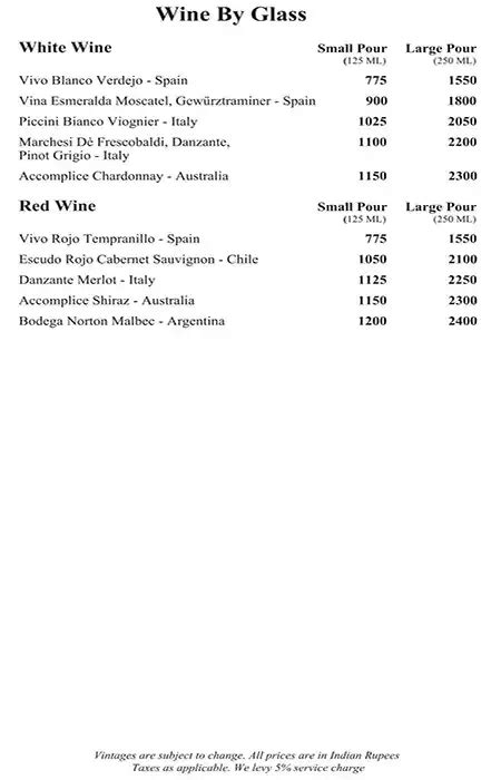 Menu at Rare Eastern Dining - Radisson Blu MBD Hotel, Noida