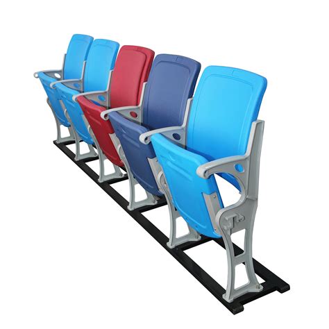 Riser Mounting Upholstered Folding Stadium Chair VIP Football Stadium ...