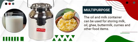 Buy HAZEL Stainless Steel Storage Container - 2 L, 1 Pieces, Silver ...