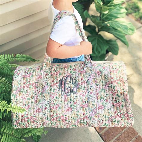Personalized Floral Weekend Bag — Marleylilly Kids
