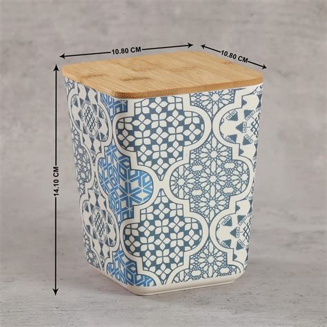 Buy INDIA CIRCUS Mughal Jaali Bamboo Fibre Storage Jar - 1L from India ...