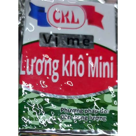 10 BÁNH LƯƠNG KHÔ CKL MINI VỊ MÈ 15G | Shopee Việt Nam